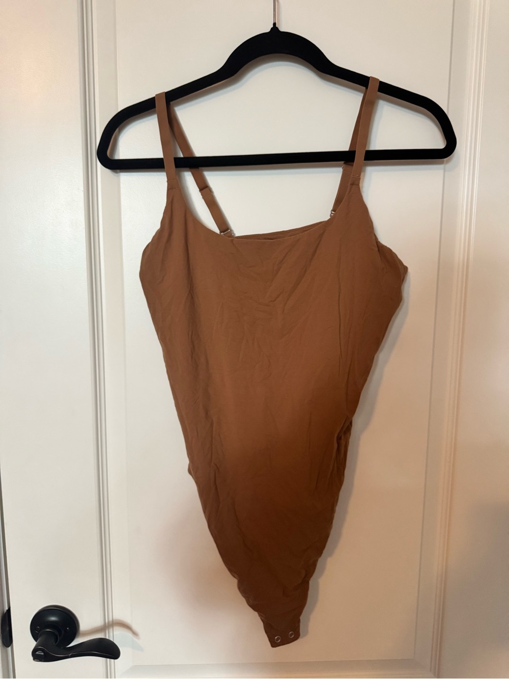 Auden Convertible Strap Bodysuit in Brown